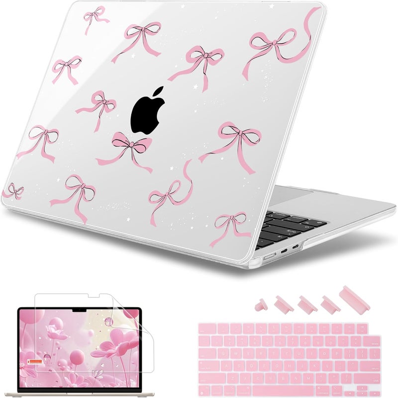 May Chen غطاء لجهاز MacBook Air 13.6 بوصة M4 موديلات 2025 2024 2023 2022: A3240 A3113 M3 A2681 M2، غطاء صلب بلاستيكي لجهاز MacBook Air 13.6" مع شاشة Retina يتناسب مع Touch ID، نجمة قوس. - Image 1